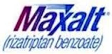 A logo for a company called Maxalt. The logo is rectangular in shape and has a blue and purple color scheme. The word "Maxalt" is written in a bold sans-serif font in the center of the logo. Below the word there is a smaller text that reads "fizatintan benzoate" which translates to "maxalt" in English. The text is in a cursive font and is slightly slanted to the right. The overall design is simple and modern.
