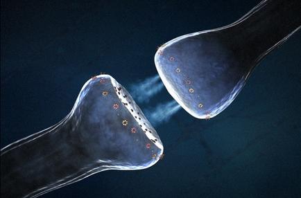 Two objects one on the left and one in the right against a dark blue background. The objects appear to be elongated and have a smooth shiny surface. The left object is slightly larger than the right one and it has a pointed tip. The right object is smaller and has a smooth surface. Both objects have small round orange-colored dots scattered across its surface. There is a faint light emanating from the left object which could be a comet or a star. The overall mood of the image is dark and mysterious.