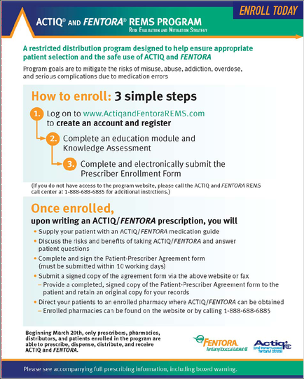 An idiographic that explains how to enroll in the actin and mentor REMS program. It has a blue background with white text and a yellow border. The title of the idiographic is "Enroll Today" at the top. Below the title there is a section titled "How to enroll: 3 simple steps". The idiographic is divided into three sections. The first section explains that the program is a restricted distribution program designed to help ensure appropriate patient selection and the safe use of actin & mentors. The second section explains how the program can be used to create an account and register. The third section explains the complete and electronically submit the Prescription Enrollment Form. At the bottom of the image there are three bullet points that explain the steps to enroll. The bullet points are: - Once enrolled the first step is to complete the enrollment form and the second step is instructing the user on how to complete it. The fourth step is a step-by-step guide to completing the enrollment process. The fifth step is an introduction to the program and it is a summary of the steps. The sixth step is the final step which is to submit the form to the patient. The seventh step is followed by a brief description of the program and a call-to-action form.