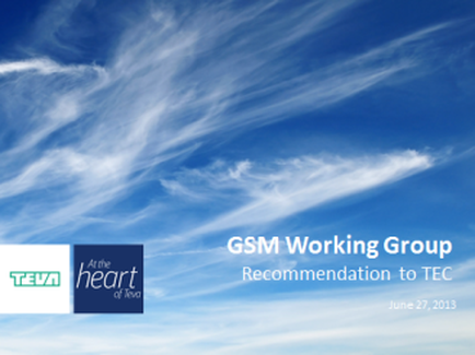 A photograph of a blue sky with white clouds. The sky is a deep clear blue and the clouds are scattered across it creating a beautiful contrast. The clouds are of different sizes and shapes with some being larger and some being smaller. The image is accompanied by text that reads "GSM Working Group Recommendation to TEC June 27 2013". On the left side of the image there is a logo for "The Heart of the Heart" in white text.