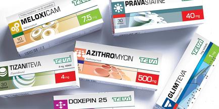 A collection of five different types of tablets from the brand tea. The tablets are arranged in a scattered manner on a white background. The first tablet on the top left is labeled "Meloxicam 7.5 mg" and has a green and yellow color scheme. The second tablet has a white label with the brand name "titanite" written in bold black letters. The third tablet has the brand's logo and the number "40mg" written on it. The fourth tablet has an image of a pill bottle and the word "Azithromycin" written below it. Lastly the fifth tablet has "Doxepin 25" written next to it. All the tablets have the same brand name and size as the first one. The fifth tablet is labeled as "Glimteva" and the sixth tablet is labelled as "Pravastatine". All the tablets appear to be new and unused with no visible damage or wear.