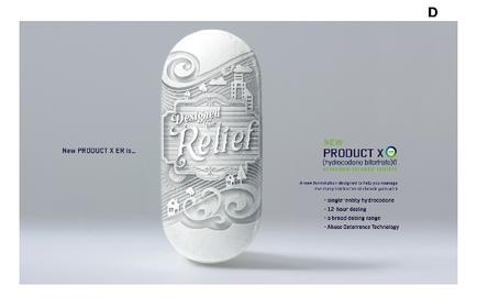 A 3D rendering of an oval-shaped object with a white background. The object appears to be made of a smooth glossy material and has a textured surface. The text on the object reads "Designed Relief" in a bold cursive font. Below the text there is a smaller text that reads "New Product X" in smaller sans-serif font. On the right side of the image there are two smaller text boxes with the words "Product X" and "New Products X" written in a modern sans serif font respectively. The first box has a small illustration of a cityscape with buildings and trees while the second box has an illustration of the same cityscape. The text boxes are arranged in a symmetrical pattern with the first box on the left and the second on the right. The background is a light grey color and the overall design is simple and minimalist.