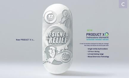 A product packaging design for a product called "Designed for Relief". The packaging is oval-shaped and has a white background. On the left side of the packaging there is a black and white illustration of a woman's face with the number 12 on it. The woman is wearing a white dress and has her hair tied up in a bun. She is holding a book in her hands and is looking off to the side. On the right side there are three smaller illustrations of the product. The first illustration is of a man with a beard and mustache the second illustration is a woman with long hair and the third illustration is an illustration of the same woman with short hair. The text on the packaging reads "New Product X" and "Product X" in bold black letters. The text below the illustrations reads "A new formulation designed to help you manage the many factors that affect your health and welling. The product is a single-use hyaluronic acid which is known for its ability to reduce inflammation and improve overall health. It also helps to reduce the appearance of wrinkles and fine lines on the skin.