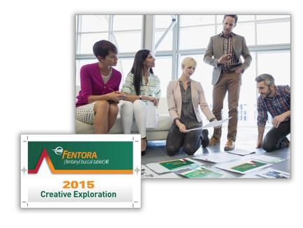 A group of five people four women and one man gathered around a table in a meeting room. They are all dressed in business attire and appear to be engaged in a discussion. The woman on the left is wearing a pink blazer and is holding a pen while the woman in the center is holding papers and appears to be explaining something to the group. The man on the right is standing and gesturing with his hands as he speaks. The table is covered with papers and brochures suggesting that the meeting is taking place in a professional setting. The background shows a large window with a view of a city skyline. The image also has the logo of mentor a company that provides creative exploration services.
