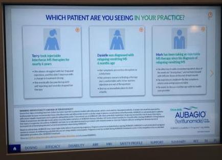 A screenshot of a presentation slide from the adagio (adagio) website. The slide is titled "Which patient are you seeing in your practice?" and has three panels. The first panel on the left side of the slide has a blue background with white text that reads "Terry tick indictable interdisciplinary interventions for early & early years". Below the text there are three illustrations of a person with a blue hat and a white shirt. The illustrations are accompanied by text that explains the different types of interventions and how they can be used to treat them. On the right side there is a text box with the title "Davidella was diagnosed with retinopathy and retinolopathy which is a type of treatment that helps to reduce the risk of infection and improve the overall health of patients. The text box is divided into three sections each with a brief description of the treatment and a brief explanation of what it entails. The first section explains that Terry tick injectables can help with the treatment while the second section provides information about the treatment options. The third section discusses the benefits of using adagio such as improved safety increased risk of complications and improved patient satisfaction. The fourth section discusses how the treatment can help improve patient satisfaction and improve overall health.