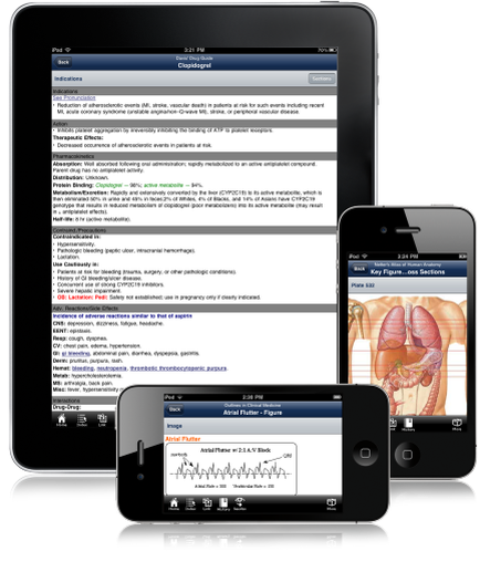 Three electronic devices - an iPad an iPhone and a tablet - displaying a medical report. The iPad is on the left side of the image the iPhone is in the center and the tablet is to the right. All three devices are displaying the report on their respective screens. The iPad screen displays a list of medical information including the date time and location of the report as well as a description of the patient's medical conditions. The report appears to be related to the patient as indicated by the title "Medical Report" at the top of the screen. The iPhone screen displays an image of the internal organs of the human body including a large intestine a small intestine and several smaller organs. The tablet screen displays the report's title and a brief description of its contents. The devices are arranged in a triangular formation with the iPad on the bottom the phone on the top and and the iPhone on the right side.