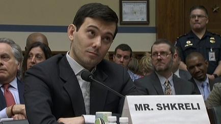 This is an photograph of Martin Shkreli an American investor and businessman testifying at a Congressional hearing on Thursday February 4 2016. He was asked to answer questions about his role in raising the price of Daraprim (a life-saving drug to treat AIDS patients) by 5000 percent in his capacity as the former Chief Operating Officer of Turing Pharmaceuticals.