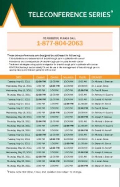 A table that shows the dates and times of a teleconference series event. The table is divided into two columns with the first column listing the dates for each day of the week and the second column showing the time of the event. At the top of the table there is a green banner with the text "Teleconference Series" in white letters. Below the banner it says "1-877-804-2063" in black letters. The banner also mentions that the event will be held on May 1st 2021. The table also has a list of names and dates for the event including the date time and location. The names are written in black text on a white background. The dates are listed in a table format with each day having its own set of times. The times are listed as "Date" "Time" "Location" and "Date". There is also a note at the bottom that says "Yes no or no I'm not sure if I'm going to change". The note is written in a smaller font size and is in black color.